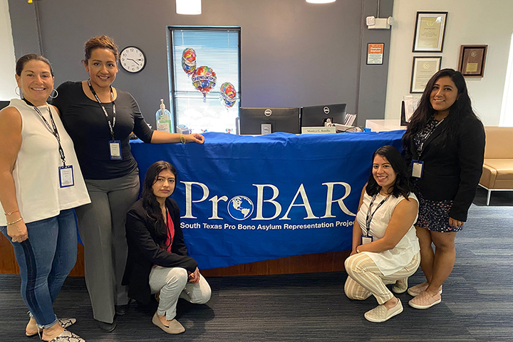 Five ProBAR staff in office