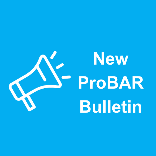 New ProBAR Bulletin graphic