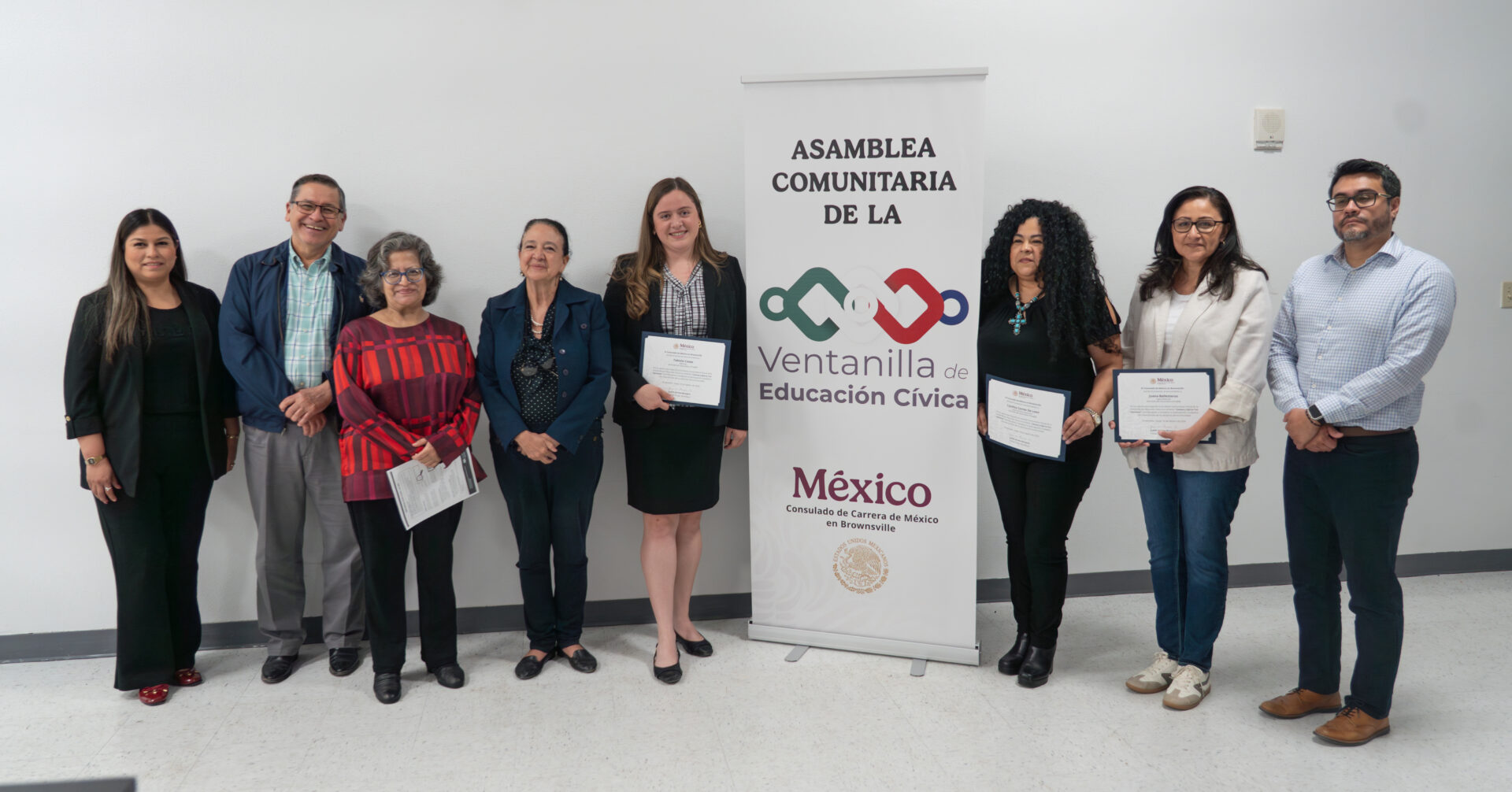 Pictured: members of ProBAR's Community Team and staff from the Mexican Consulate in Brownsville.