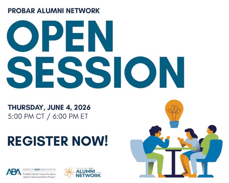 Register for the ProBAR Alumni Network Open Session on June 4 2026